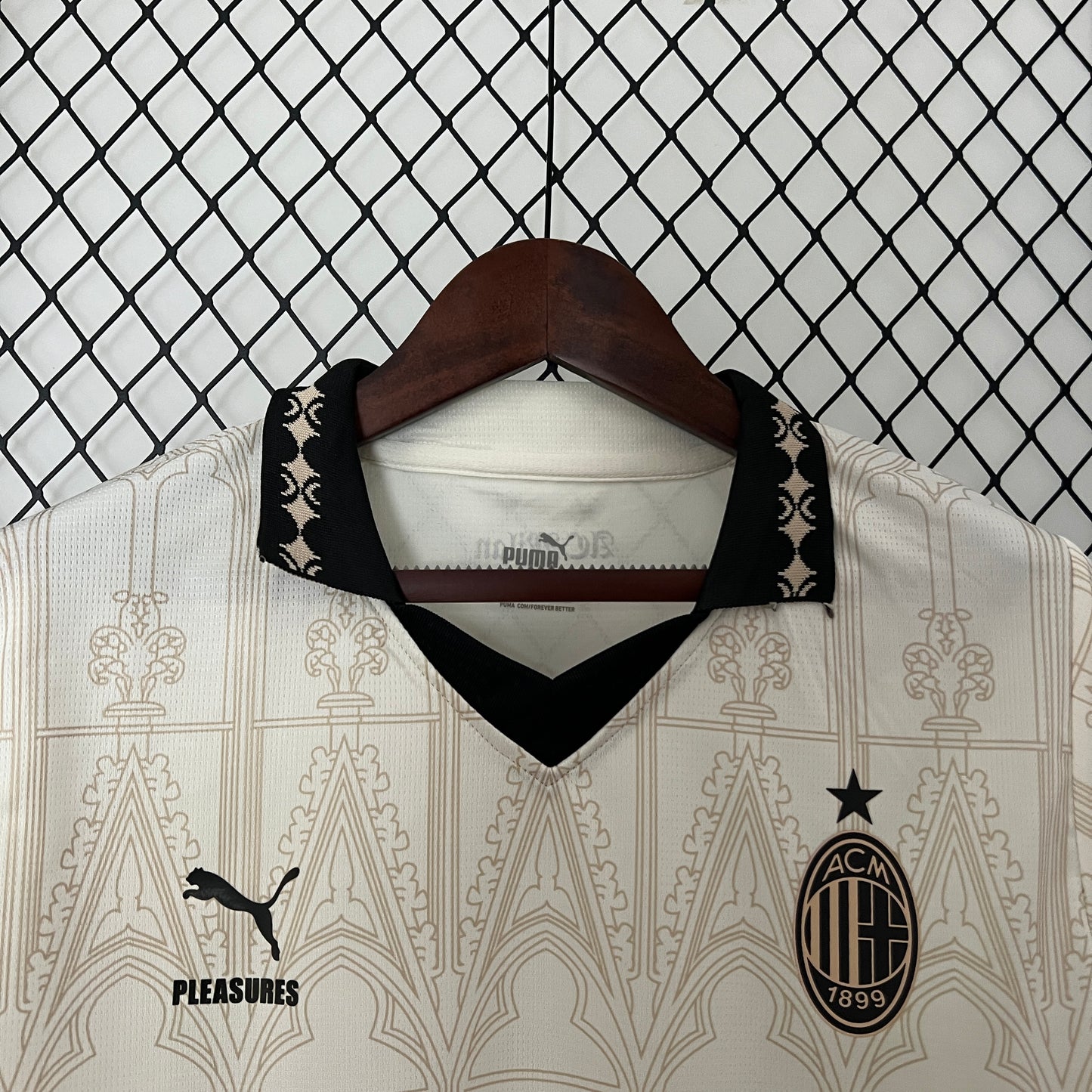 Camisola Principal AC Milan Beige 2023/24